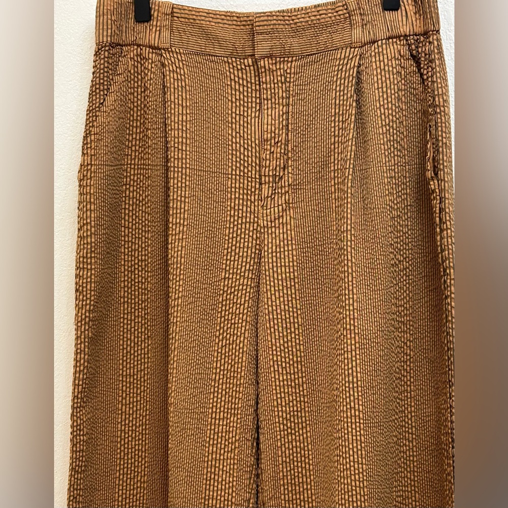 NWT Free People Seersucker Wide Leg Pants Small $138 - Picture 5 of 10